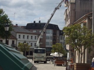 Transporte de camión grúas